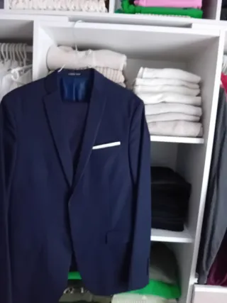Traje Zara Azul Hombre
