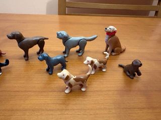 Playmobil Perros y Gatos transportin y correas