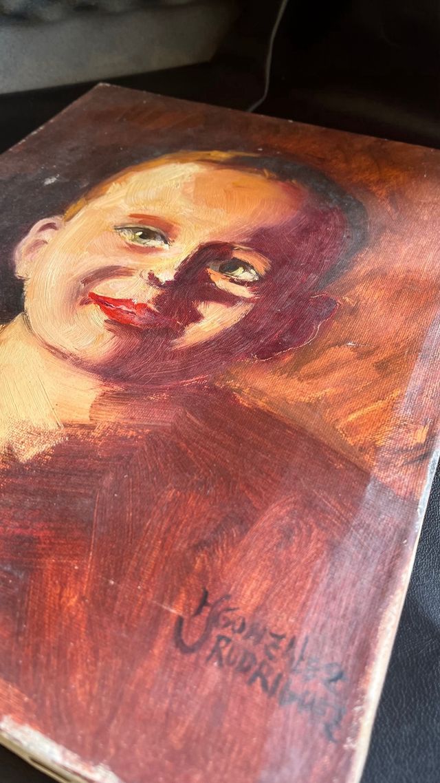 Pittura a olio per bambini. Originale.