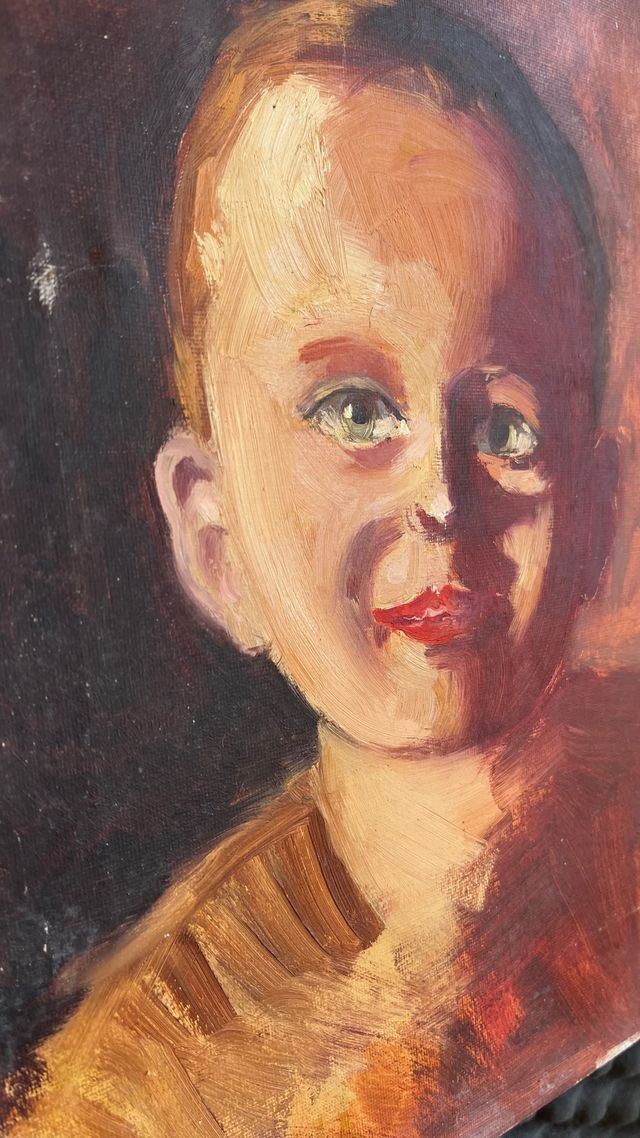 Pittura a olio per bambini. Originale.