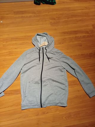 Chaqueta Nike Gris con Cremallera
