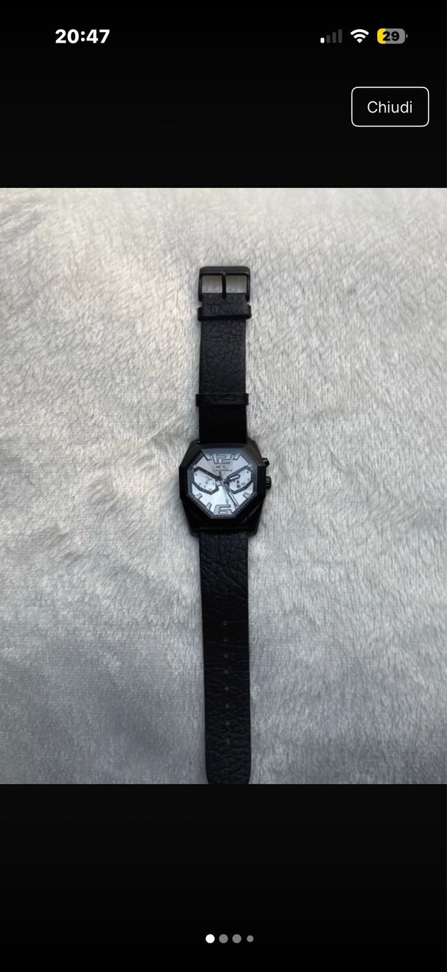 Orologio Diesel Uomo Nero Argento