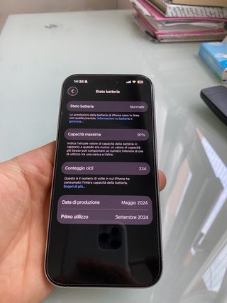 iPhone 15 Pro 128GB Bianco Titanio