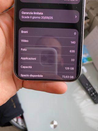 iPhone 15 Pro 128GB Bianco Titanio