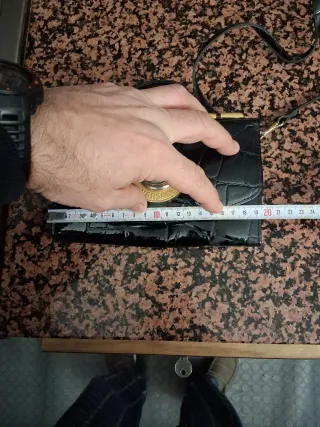 Borsa Pochette Gianni Versace tracolla coccodrillo