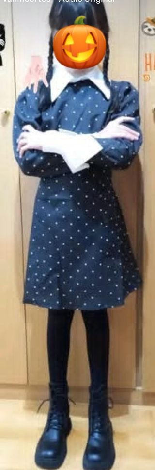 Disfraz Miércoles Addams Niña Talla 8