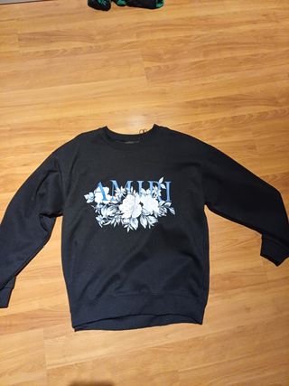 Sudadera Amiri Negra con Flores