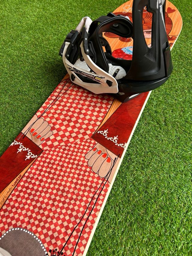Tabla Snowboard Wedze con fijaciones Usada una vez