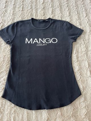 Camiseta Mango Negra addict!!!
