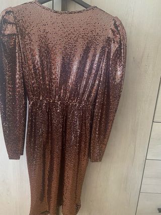 Vestito paillettes oro rosa Taglia IT 38-EU 34-S