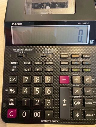 Calculadora impresora