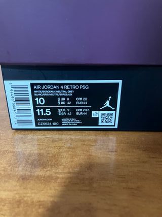 Jordan 4 Retro PSG Viola/Bianco