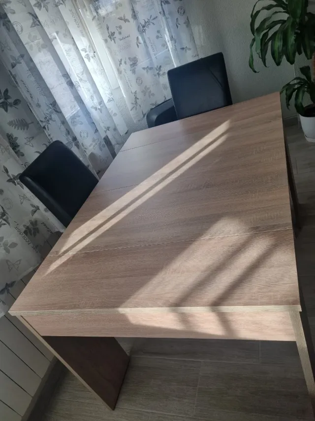 Mesa comedor extensible madera