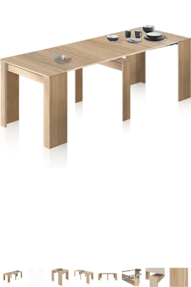 Mesa comedor extensible madera