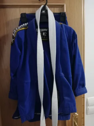 Cintura Kimono Tatami M2 blu bianca