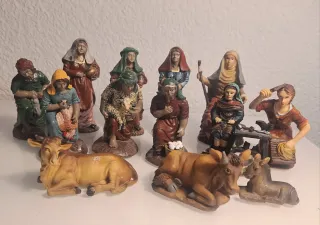 10 Figuras Belén 9-14 cm. REGALO animales 