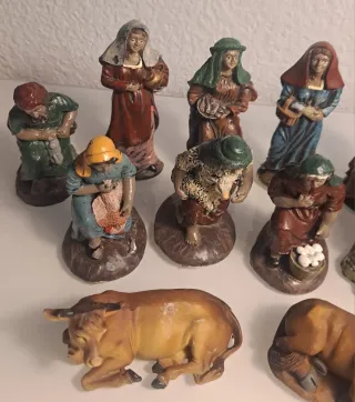 10 Figuras Belén 9-14 cm. REGALO animales 