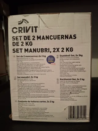 Set 2 Mancuernas Crivit 2kg