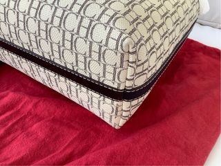 Bolso Carolina Herrera Beige y Marrón