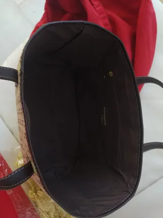 Bolso Carolina Herrera Beige y Marrón