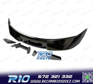 ALERON SPOILER FORD MUSTANG 15-19 LOOK GT500 NEGRO BRILLO
