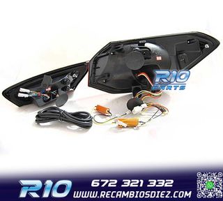PILOTOS FORD FOCUS MK4 18-21 LED DINAMICO ROJO AHUMADO