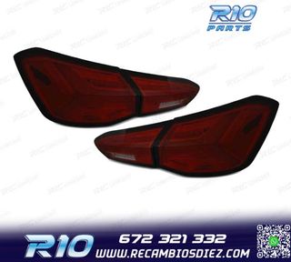 PILOTOS FORD FOCUS MK4 18-21 LED DINAMICO ROJO AHUMADO