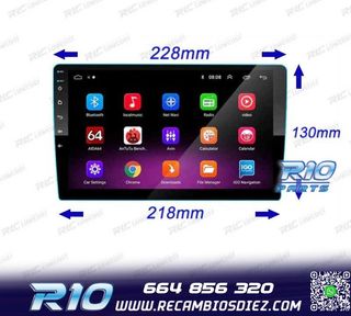 RADIO 9" GPS ANDROID 13 QUAD CORE 64GB ROM
