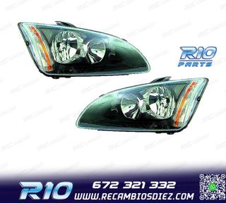 FAROS PARA FORD FOCUS II 04-08 FONDO NEGRO