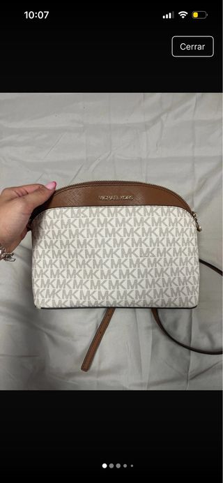 Bolso Michael Kors Blanco y Marrón