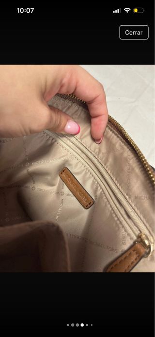 Bolso Michael Kors Blanco y Marrón