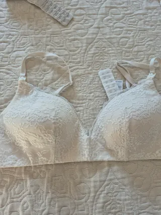 Sujetadores de lactancia blancos