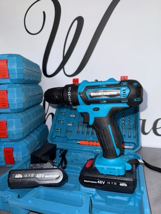 Trapano Watch&express blu con valigia e accessori