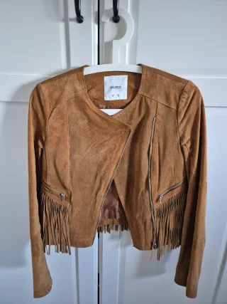 Cazadora Pull&Bear ante flecos Talla S