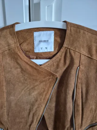 Cazadora Pull&Bear ante flecos Talla S