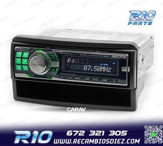 MARCO NEGRO RADIO 1-DIN PARA FORD FIESTA FOCUS GALAXY MONDEO