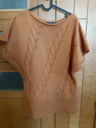 Blusa de punto mujer talla L marrón 