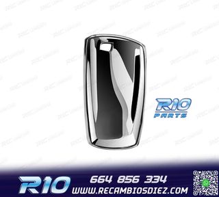 FUNDA CARCASA LLAVE BMW CUADRADA CROMO