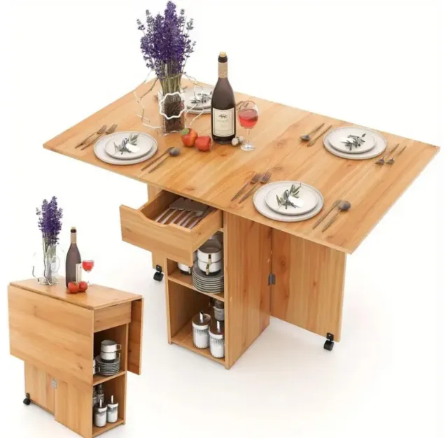 Mesa Cocina Plegable Madera