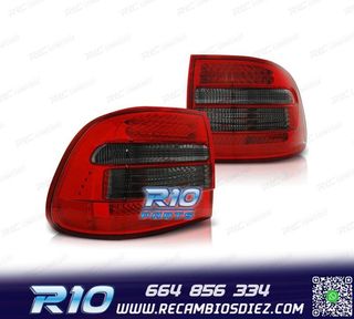PILOTOS PORSCHE CAYENNE 03-07 LED ROJO AHUMADO