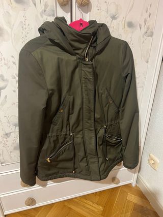 Parka acolchada verde
