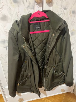 Parka acolchada verde
