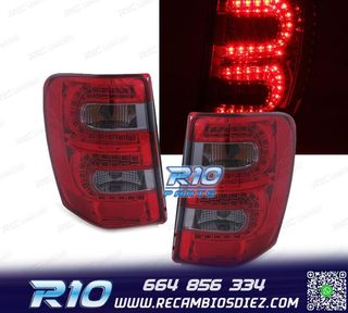 PILOTOS JEEP GRAND CHEROKEE 99-05 LED ROJO AHUMADO
