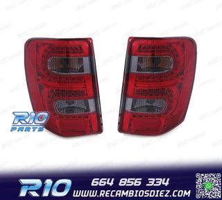 PILOTOS JEEP GRAND CHEROKEE 99-05 LED ROJO AHUMADO