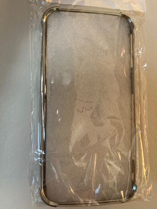 Custodia in argento trasparente per iPhone 13