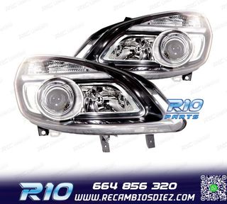 FAROS PARA RENAULT SCENIC II 05-08 FONDO NEGRO