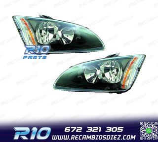 FAROS PARA FORD FOCUS II 04-08 FONDO NEGRO