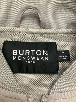 Chaqueta Bomber Burton Menswear Gris Ligera