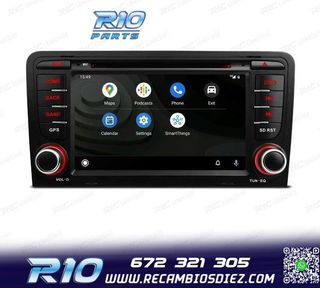 RADIO GPS ANDROID 12 AUDI A3 8P 8PA USB GPS TACTIL HD OCTA-C