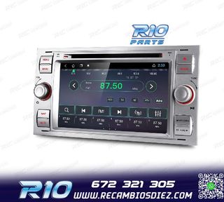 RADIO GPS ANDROID 12 PARA FORD FOCUS C-MAX FIESTA GALAXY KUG